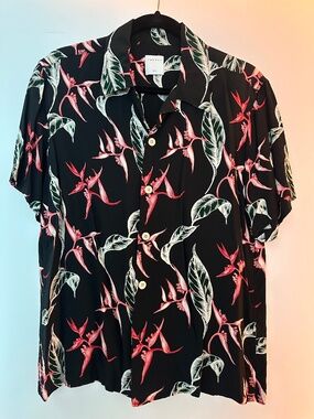 Sandro Men's Tropical Floral Button-up Shirt